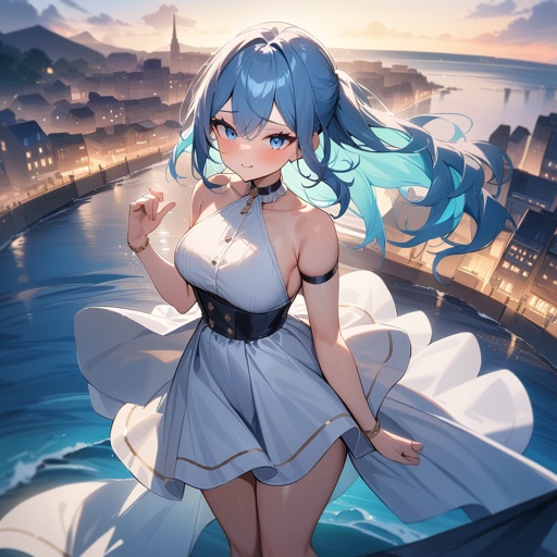 One lively city near an ocean